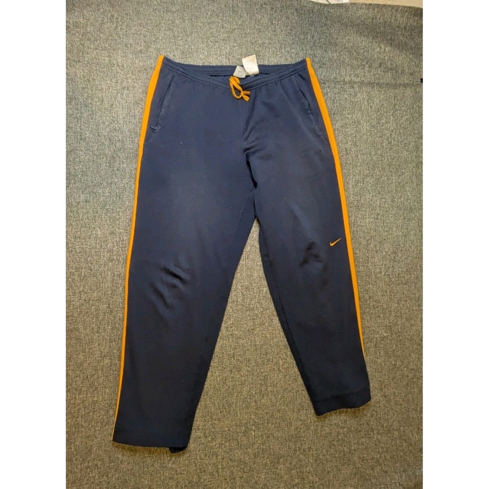 Nike Sweatpants Y2K Men's Large Dri FIT Swoosh Logo Multicolor Gym Jogger Pants